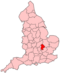 Bedfordshire within England