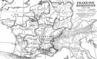 Map of Frankish lands under Clovis