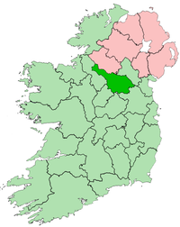 Map highlighting County Cavan