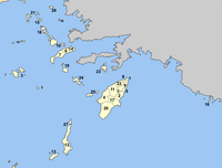 Location of Dodecanese Prefecture municipalities