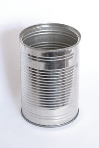 An empty tin can