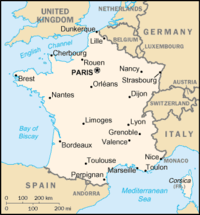 A map of France