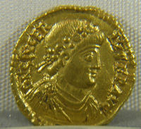 Glycerius on a coin