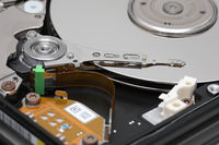 Hard disk platters and head.jpg