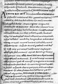 Image of a full page medieval manuscript without any illustrations