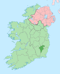 Map highlighting County Carlow