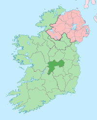 Map highlighting County Offaly