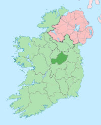 Map highlighting County Westmeath