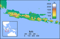 Borobudur is located in Java Topography