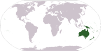 Location of Oceania