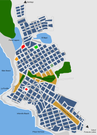 Map of Pichilemu, including all of its streets