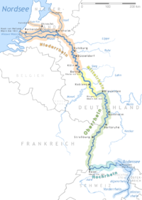 Map of the Rhine