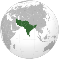 Location of Southern Asia