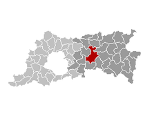 Location of Leuven in Flemish Brabant