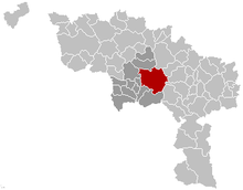 Location of Mons in Hainaut