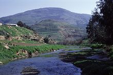 Zarqa River passing through the mountains of Jerash Governorate