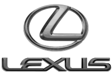 Circle-shaped logo with the letter 'L', above the word 'Lexus'.