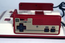 Square-buttoned Famicom controller