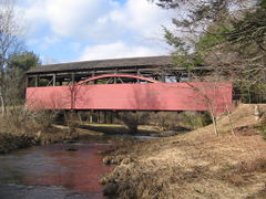 The Cogan House Covered Bridge over Larrys CreekCogan House Township, Pennsylvania, U.S.