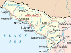 Map of Abkhazia