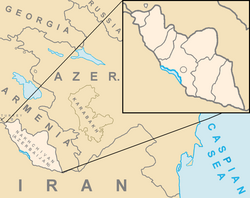 Location of Nakhchivanin the South Caucasus region