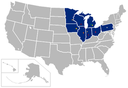 Big Ten Conference locations