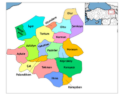 Districts of Erzurum