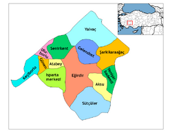 Districts of Isparta