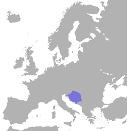 Location of Croatia