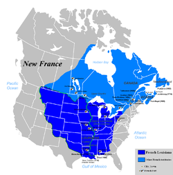 Location of New France