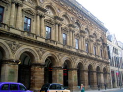 exterior of a Victorian building with ornate brickwork