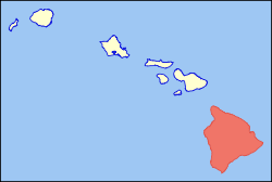 Map of Hawaii highlighting Hawaii (island).svg