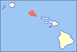 Map of Hawaii highlighting Oahu.svg