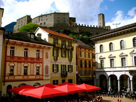 Bellinzona - City centre with the Castelgrande