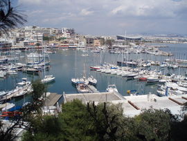 View of the northern side of Mikrolimano in Piraeus.