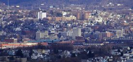 Downtown Scranton looking East from West Mountain