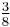 \tfrac{3}{8}