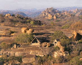 Big Cave Camp, bordering Matobo National Park.