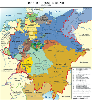 Map of the German Confederation