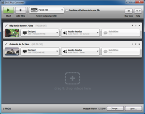 DivX Plus Converter interface