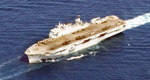 HMS Ocean, in parade formation.jpg