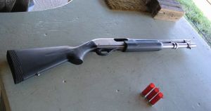 The Remington 870 Marine Magnum.