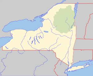 The fort is located by Lake Champlain in New York near the Vermont border, about 2/3 of the way north from New York City to Montreal.