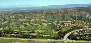 Newport Coast Aerial photo of Pelican Hill and the arch along the Pacific Coast Highway