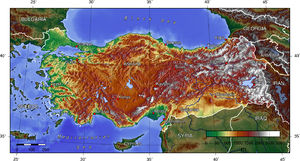 Geographical Map of Turkey