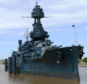 USS Texas at San Jacinto State Park, October 2006