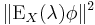  \|\operatorname{E}_X(\lambda) \phi\|^2 