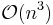 \mathcal{O}(n^3)\,