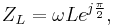 \ Z_L = \omega Le^{j\frac{\pi}{2}},