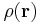 \rho(\mathbf{r})